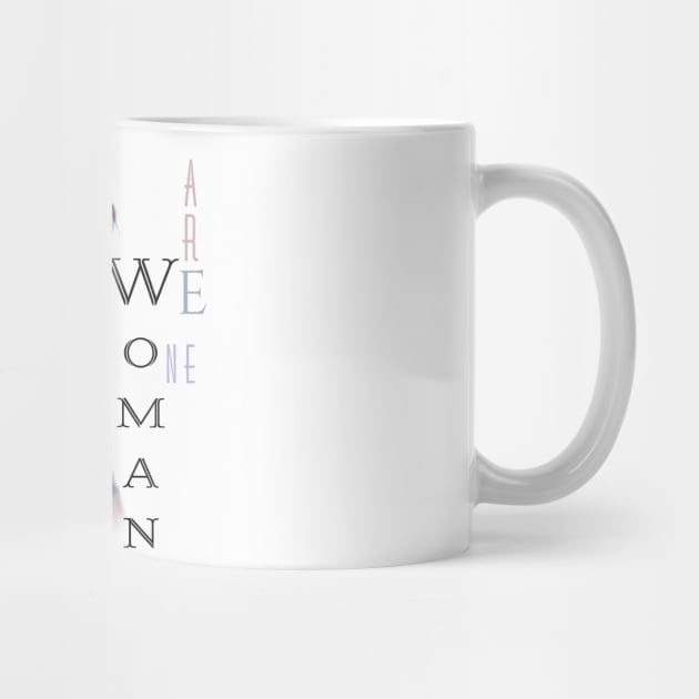 We Are Women/One | Women Empowerment White by aRtVerse